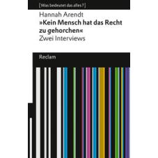 Kein Mensch hat das Recht zu gehorchen
